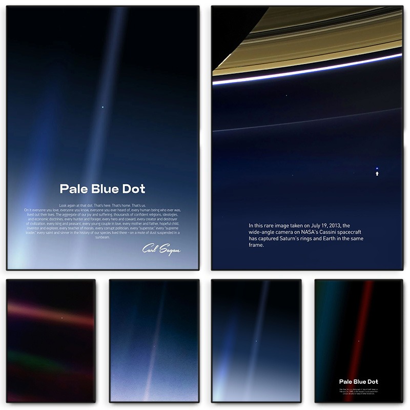 Pale Blue Dot Print Poster Voy - đánh giá và giá Star Map Poster
